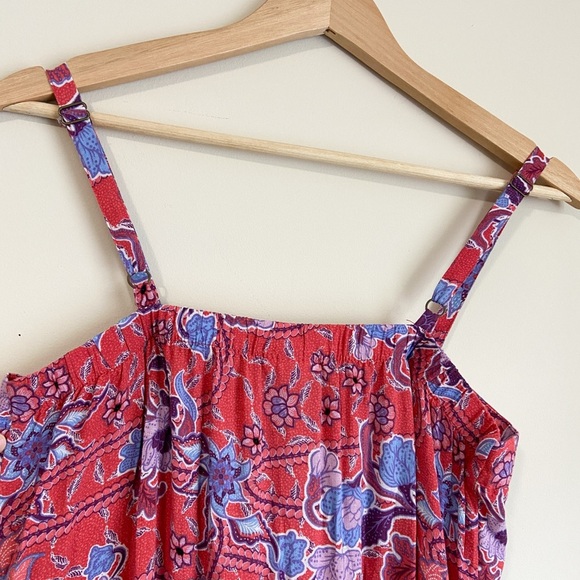 Knox Rose Pink and Purple Ruched Maxi Sundress - Picture 7 of 8